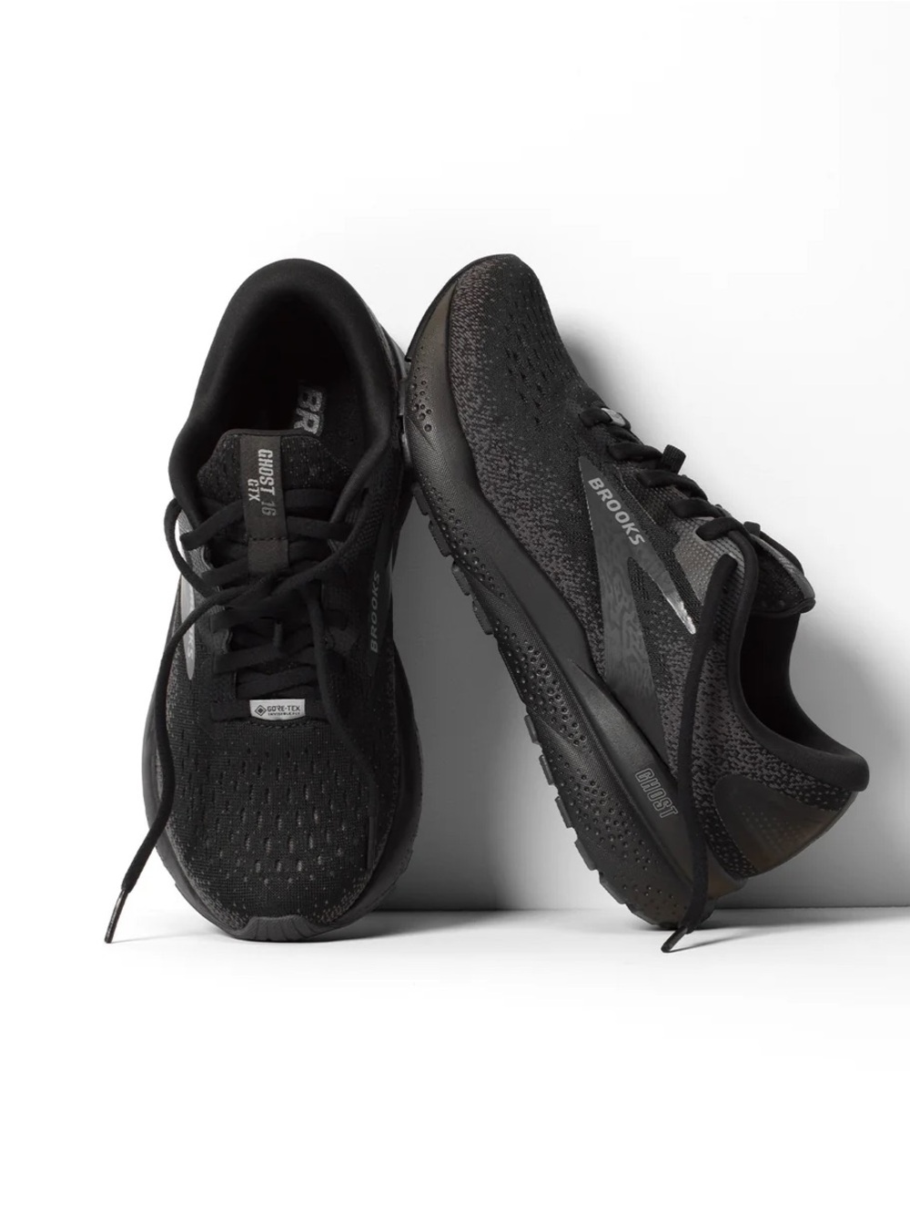 Brooks Black Mesh Running Brooks Men's Ghost 16 (Solid Black) 2E Wide NWB